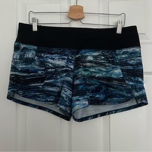 Lululemon blue streak shorts size 10 - speed up high rise lined short 2.5”